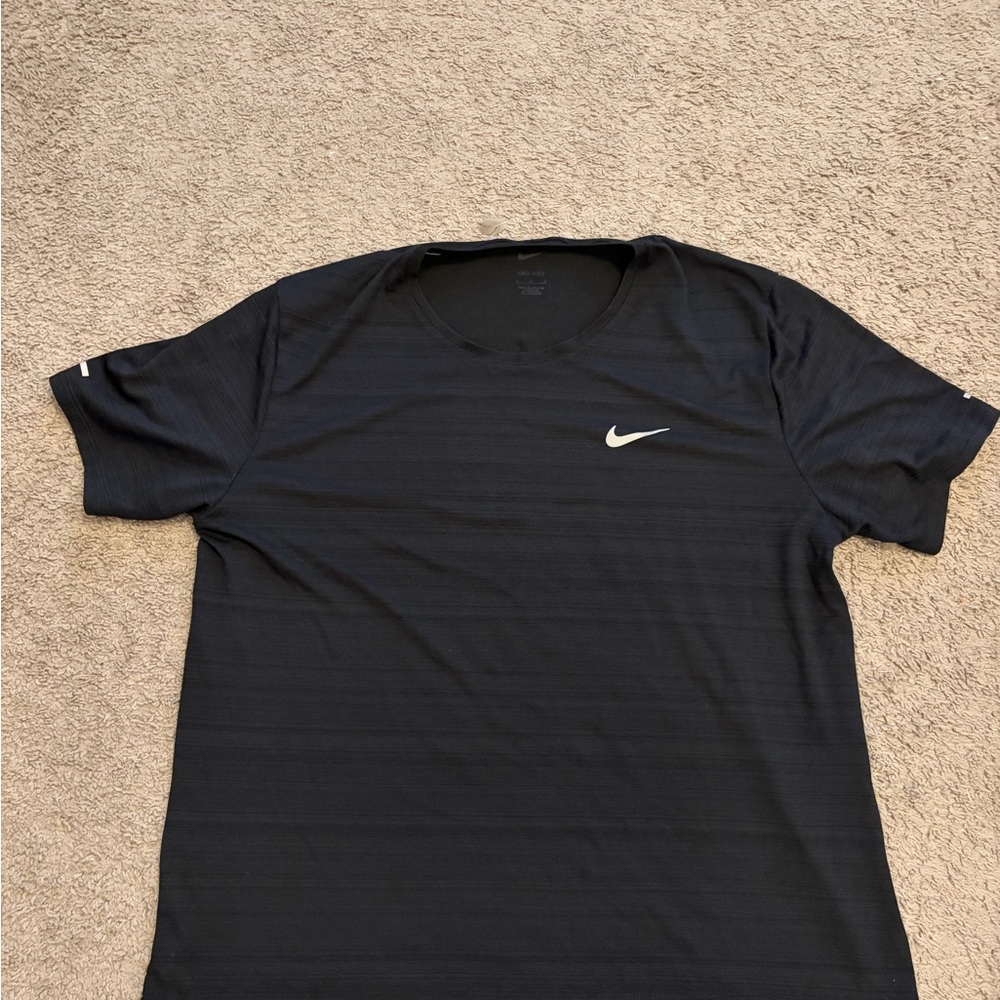 Nike Men's Running Black Short Sleeve Tee